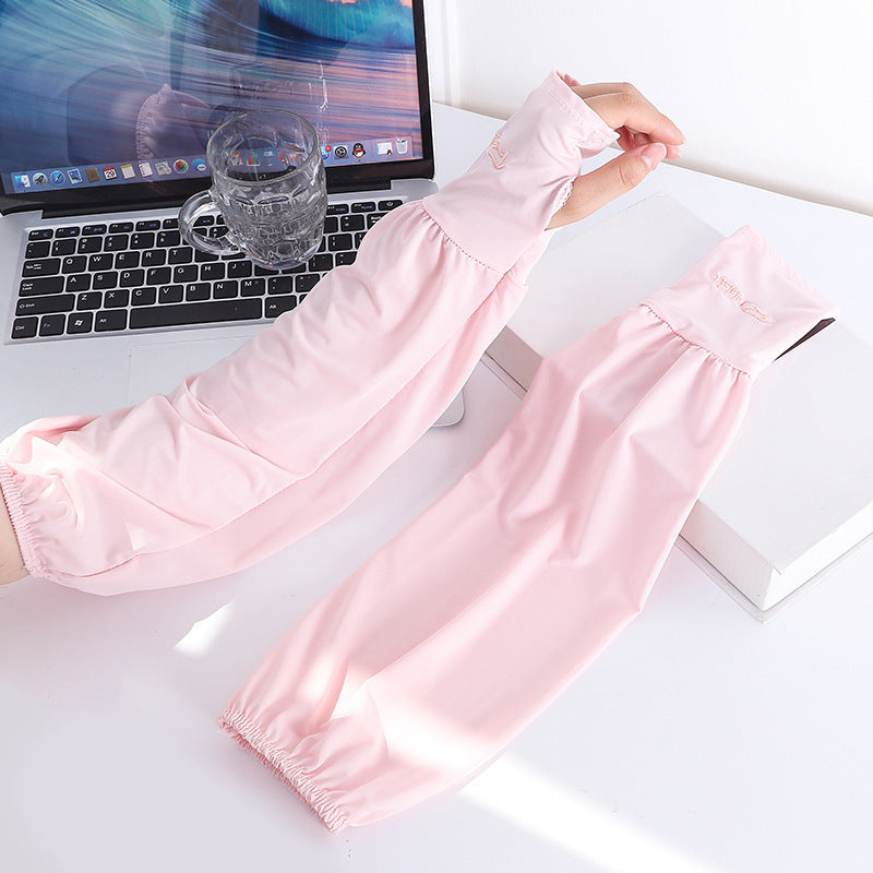 Viscose Fiber Oversleeve Sun Protection Thin Loose Gloves Sleeves